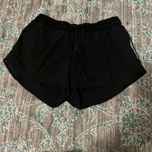 Black Lululemon Hotty Hot Shorts